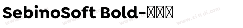 SebinoSoft Bold字体转换